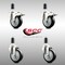 Service Caster 4 Inch 316SS Black Poly Swivel 1-1/4 Inch Expanding Stem Caster Lock Brake, 2PK SS316TTLEX20S414-PPUB-BLK-2-S-2-114 - alternate 2